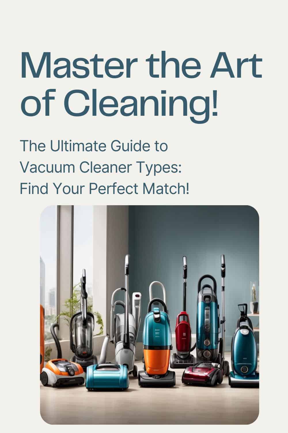 Your Ultimate Guide to the Various Vacuum Cleaner Types Available Today